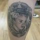 Bride of Frankenstein Portrait Tattoo - Lemoyne Tattoo Studio - Rayzor Tattoos