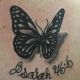 Butterfly and Verse - Rayzor Tattoos - Camp Hill Tattoo Shop - AJ Weaver