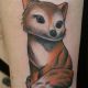 Custom Cute Fox - Rayzor Tattoos - Camp Hill Tattoo Shop - AJ Weaver