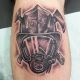 Fire Fighter Portrait Tattoo - Harrisburg Tattoo Studio - Rayzor Tattoos - AJ Weaver
