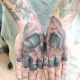 Skull Hand Tattoo - Harrisburg Tattoo Studio - Rayzor Tattoos - AJ Weaver