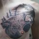 Realistic Wolf Howling Tattoo - Lemoyne Tattoo Studio - Rayzor Tattoos
