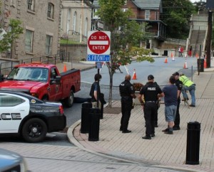 Steelton police along with the borough showing their love and support by shutting the road down for skaters